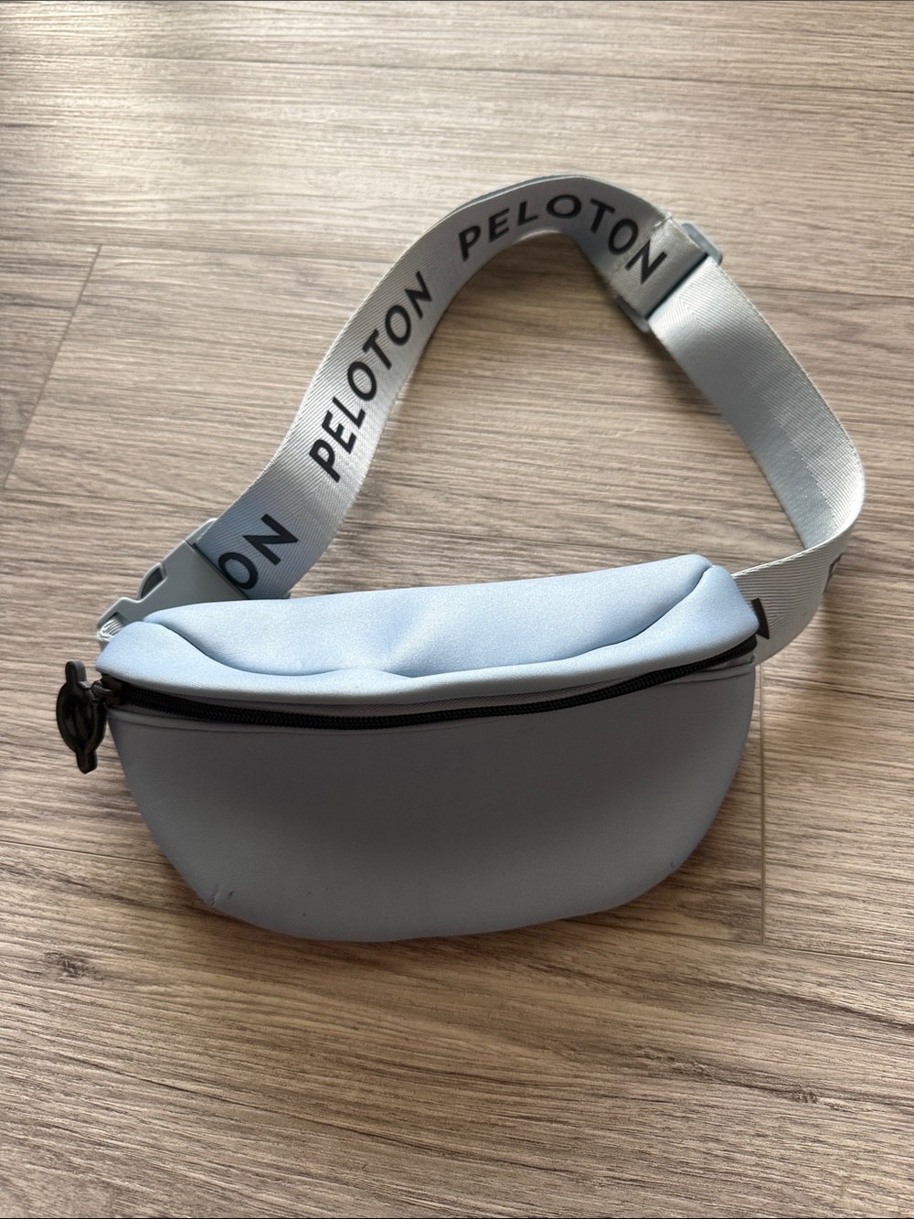 Peloton Pale Blue Belt Bag with Branded Strap
